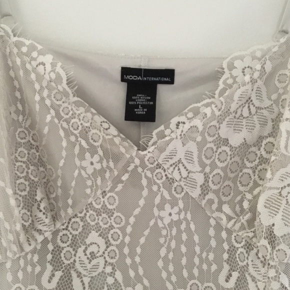 🤍Moda Internacional Lace Adjustable Straps Top - Picture 6 of 12
